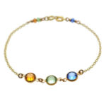 14kt Yellow Gold Taurus Birthstone Bracelet - Image 2