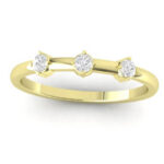 Diamond Wedding Band 14k Gold or Platinum - Image 4