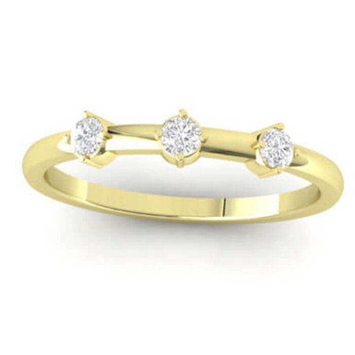 Diamond Wedding Band 14k Gold or Platinum - Image 4