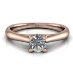 Cathedral Natural Diamond Platinum Wedding Set