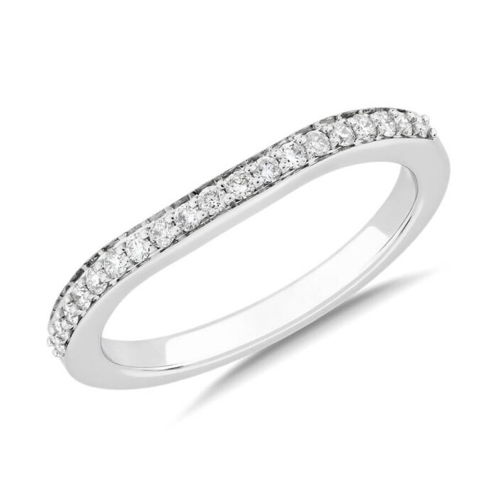 Cathedral Natural Diamond Platinum Wedding Set - Image 3