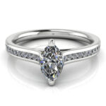 Cathedral Natural Diamond Platinum Wedding Set - Image 4