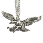 Sterling Silver Left Facing Eagle AA Pendant - Image 2