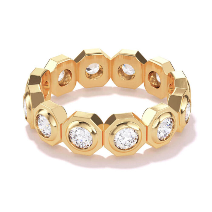 Diamond Wedding Band 14k Gold or Platinum - Image 7