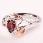 Leaves All Around Ruby Ring - Image 6