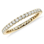 Diamond Wedding Band 14k Gold or Platinum