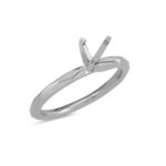 Modern Geometric Engagement Ring in 14k White Gold - Image 4