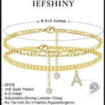 Initial Ankle Bracelets for Women - Image 3