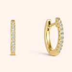 The Gold Eclipse® - 925 Sterling Silver Hoop Earrings in 14K Gold - Image 3