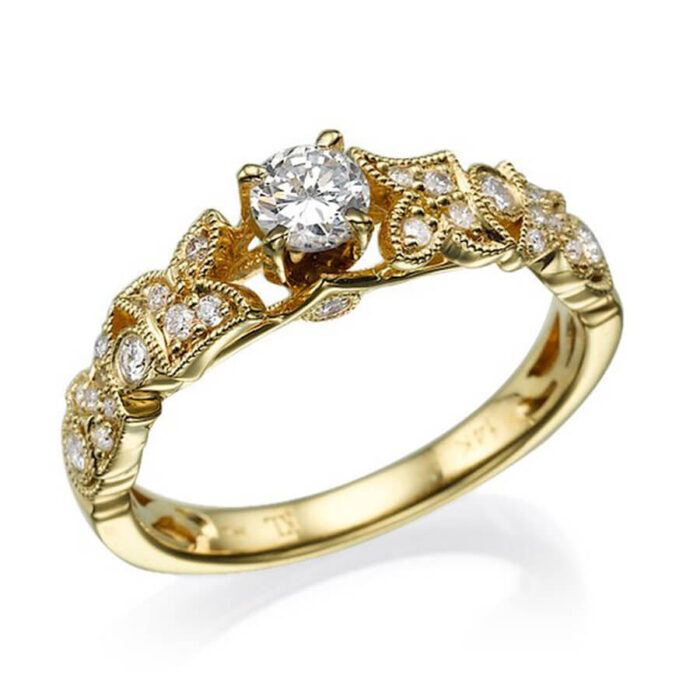 10K Gold Ring for women (368) - Image 2