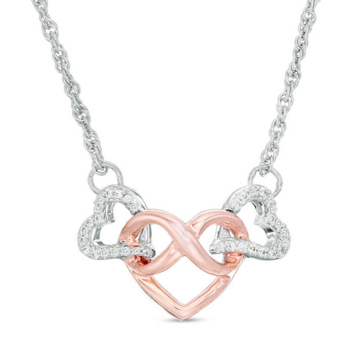 Heart & Infinity Symbol Sterling Silver Necklace - Image 7