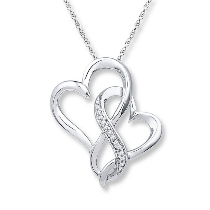 Heart & Infinity Symbol Sterling Silver Necklace - Image 8