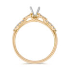 Infinity Round Natural Diamond Engagement Ring - Image 3
