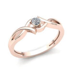 Infinity Round Natural Diamond Engagement Ring - Image 7