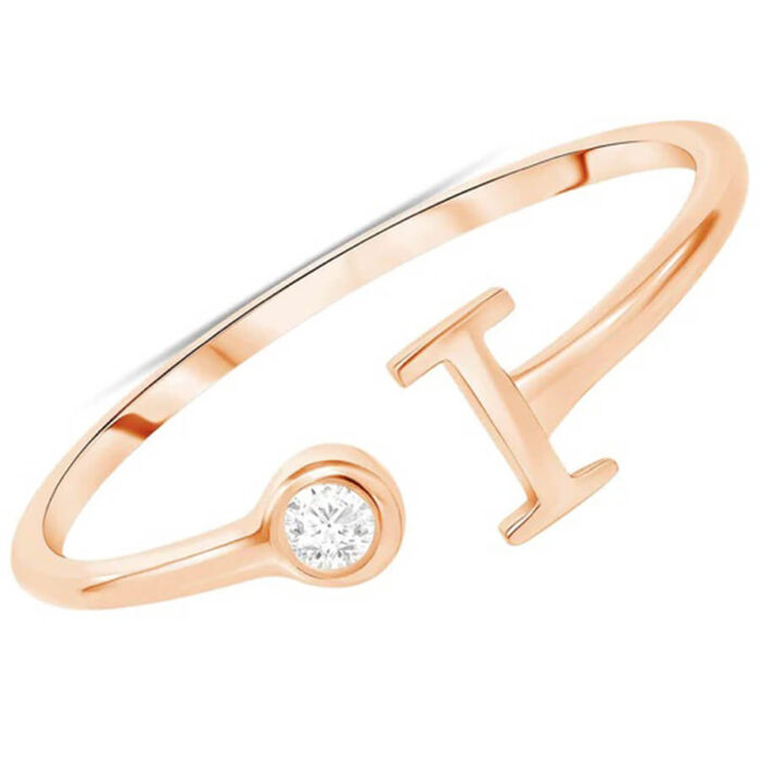 Initial Diamond Ring - Raegan No. 1 - Image 3