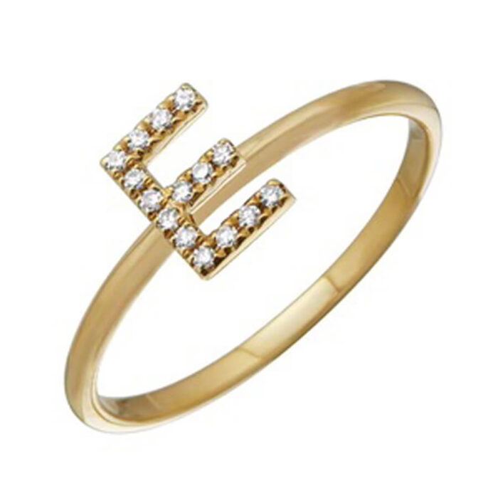 Initial Diamond Ring - Raegan No. 1 - Image 2