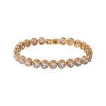 Lili Claspe Gigi Cubic Zirconia Tennis Anklet in Gold