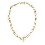 Adina's Jewels Baby Pave Cuban Link Chain Anklet in Gold - Image 3