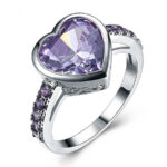 Love Heart Zircon Ring for Women Men Engagement Wedding Jewelry Gifts - Image 6