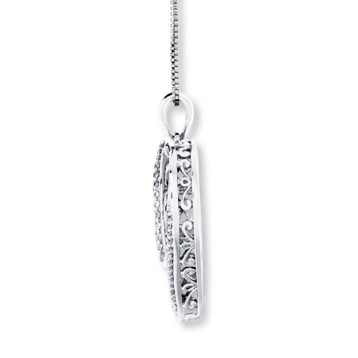 Unstoppable Love Necklace Lab-Created Sapphire Sterling Silver - Image 2
