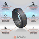 Dookeh Breathable Mens Silicone Wedding Rings - Image 4