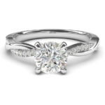 Petite Twisted Vine Diamond Engagement Ring - Image 2