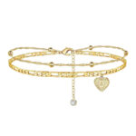 Yooblue Gold Anklets for Women Ankle Bracelet, 14K Gold Filled Dainty Initial Anklet