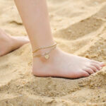 Yooblue Gold Anklets for Women Ankle Bracelet, 14K Gold Filled Dainty Initial Anklet - Image 4